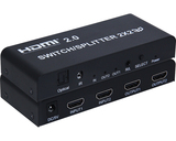 2x2 HDMI 2.0 Switcher/Splitter  (Support 4kx2k@60)